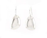 Sterling Silver Small Pebble Drop Earrings | Silver Sculptor