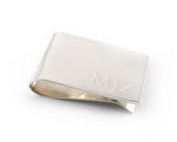 Personalized Monogrammed Money Clip | Silver Sculptor