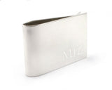Personalized Monogrammed Money Clip | Silver Sculptor