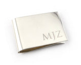 Personalized Monogrammed Money Clip | Silver Sculptor