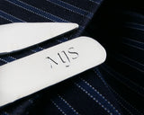 Personalized Monogrammed Shirt Stays | Silver Sculptor