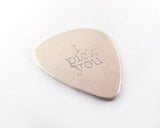 I Pick You Guitar Pick, Plectrum in Sterling Silver | Silver Sculptor