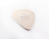 I Pick You Guitar Pick, Plectrum in Sterling Silver | Silver Sculptor