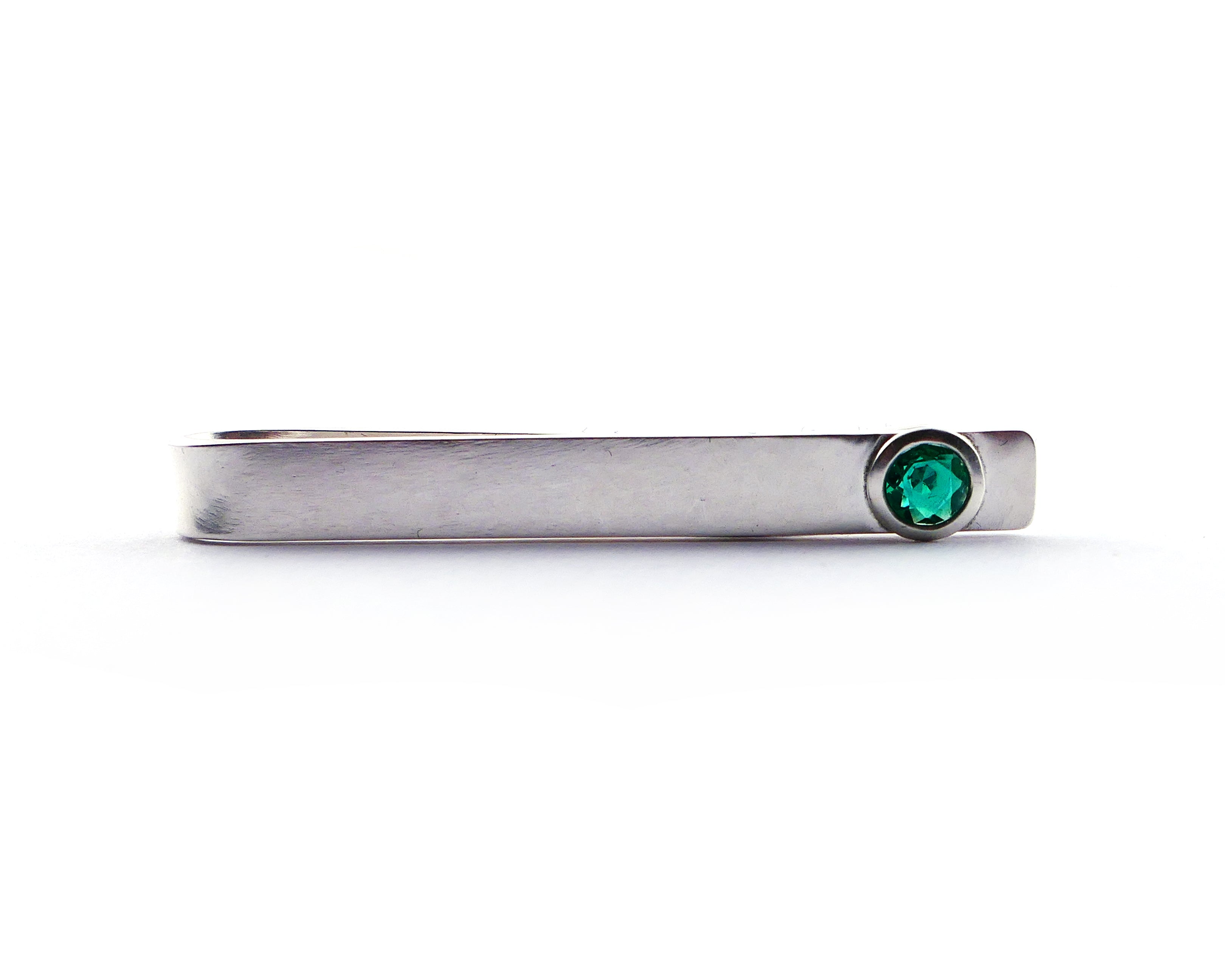 emerald tie tack