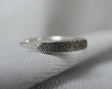 Personalized Fingerprint Stacking Ring