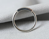 Personalized Fingerprint Stacking Ring