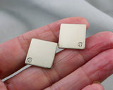 Moissanite Set Cufflinks | Silver Sculptor