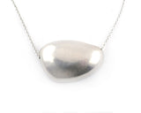 Sterling Silver Large Pebble Necklace | Silver Sculptor