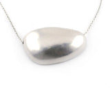 Sterling Silver Large Pebble Necklace | Silver Sculptor