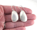 Sterling Silver Pebble Drop Earrings | Silver Sculptor