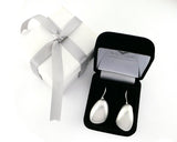 Sterling Silver Pebble Drop Earrings | Silver Sculptor