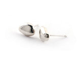 Sterling Silver Pebble Stud Earrings | Silver Sculptor