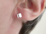 Sterling Silver Contemporary Square Studs | Silver Sculptor