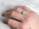 Sterling Silver Tree Bark Ring | Silver Sculptor