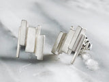 Abstract Formations Studs | Silver Sculptor