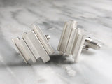 Sterling Silver Abstract Cufflinks | Silver Sculptor