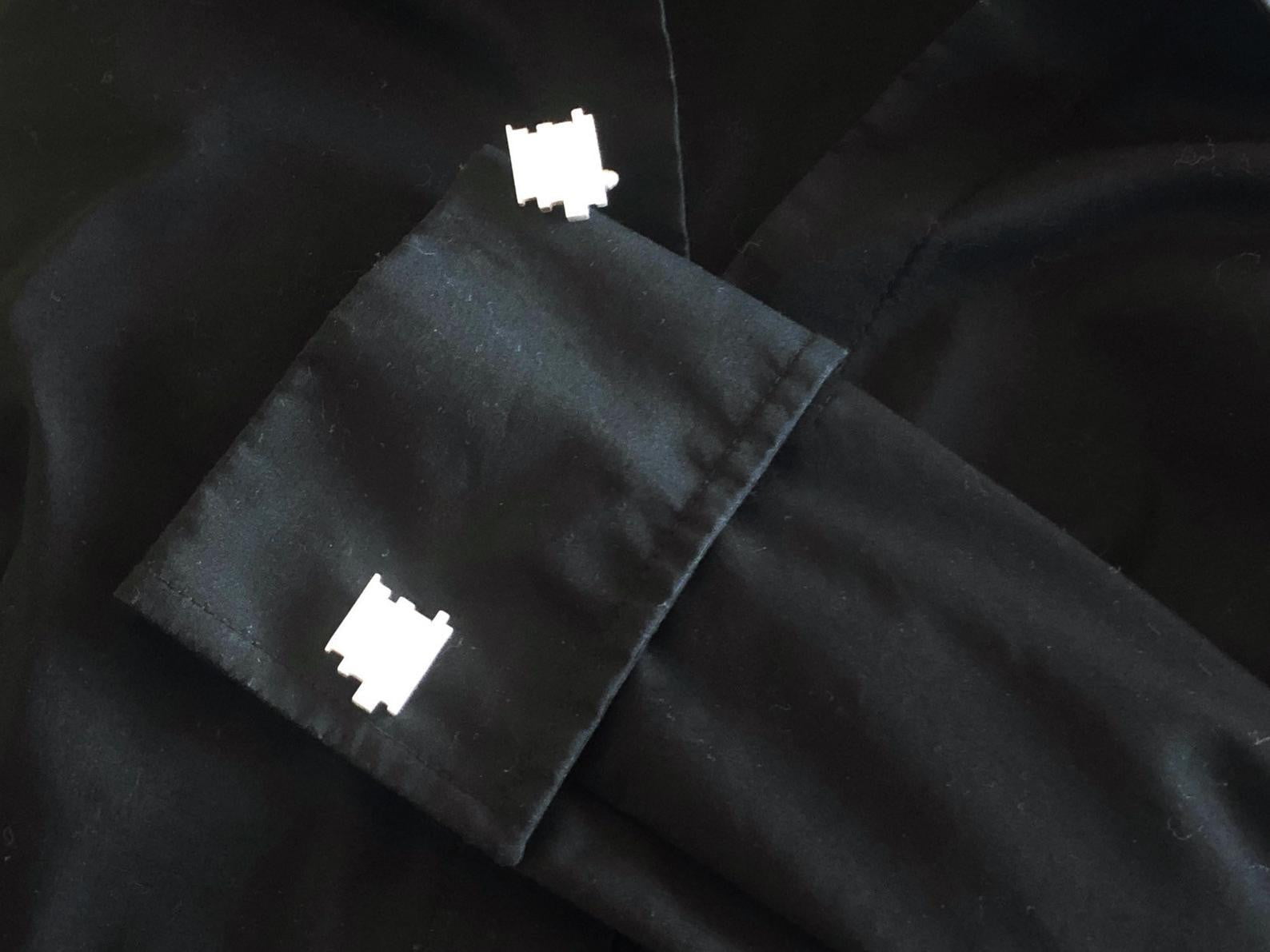 Sterling Silver Abstract Cufflinks | Silver Sculptor