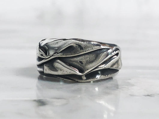 Silver Draped Ring | Silver Sculptor