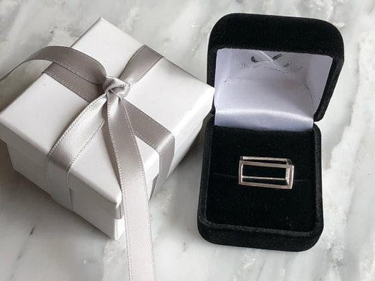 Cube Stackable Rings Modern Cube Stacking Ring | Silver Sculptor