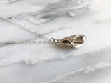 Calla Lily Wedding Necklace | Silver Sculptor