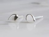 Teardrop Stud Earrings | Silver Sculptor