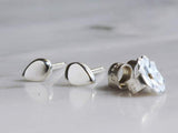 Teardrop Stud Earrings | Silver Sculptor