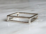 Modern Cube Stacking Ring | Silver Sculptor