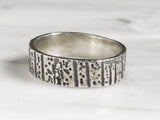 Sterling Silver Tree Bark Ring | Silver Sculptor